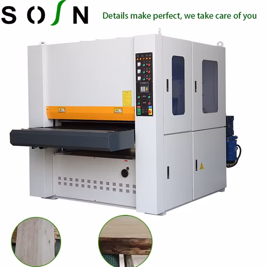 Planer Sanding Machine Wide-Belt Sanderthickness Planer and Sand in One Pass